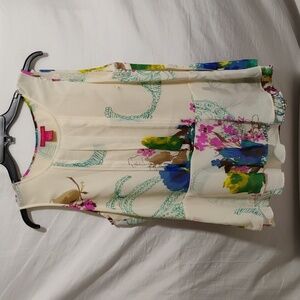 SALE! Sunny Leigh Floral Chiffon Career Classy Blouse Sz.M Never Worn (BX29)